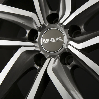 Mak Dresden Gun Metal Mirror Face Alufelge 7.5x17 Zoll ET38 LK 5x112 ML66.6 – Bild 3