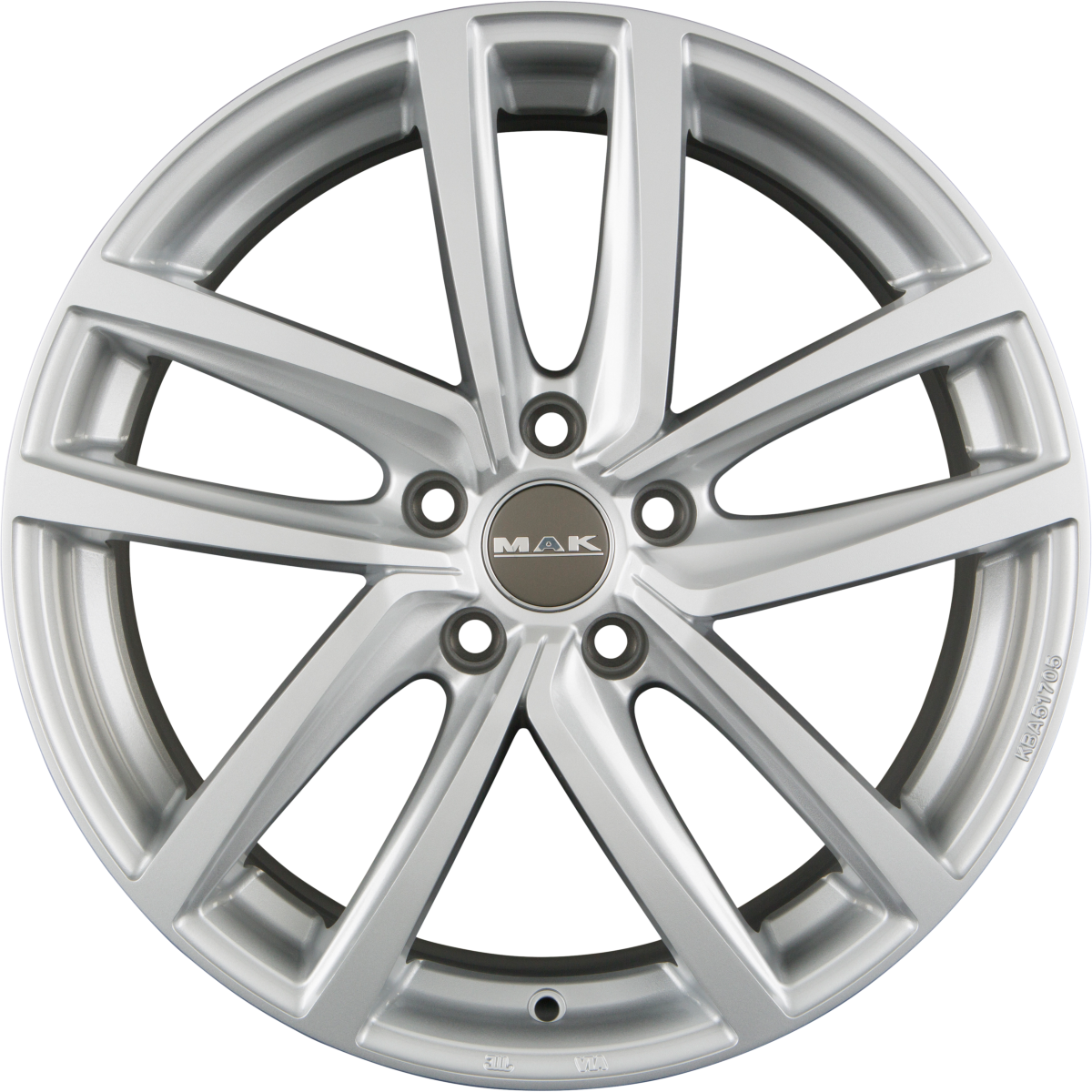 Mak Dresden Silver Alufelge 7.5x17 Zoll ET42 LK 5x112 ML57.1