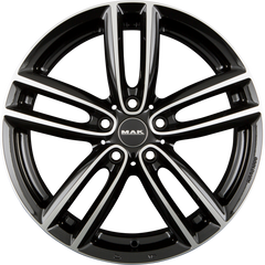 Mak Oxford Black Mirror Alufelge 7x17 Zoll ET54 LK 5x112 ML66.6