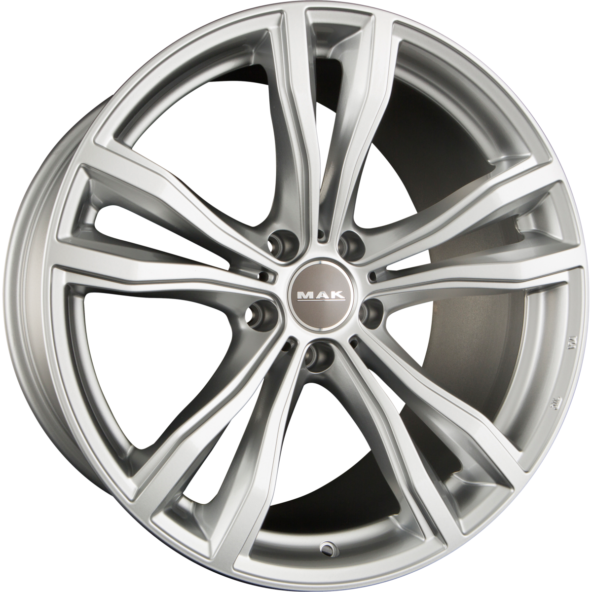 Mak X-Mode Silver Alufelge 9x19 Zoll ET18 LK 5x120 ML74.1 – Bild 2