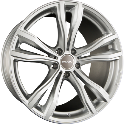 Mak X-Mode Silver Alufelge 9x19 Zoll ET18 LK 5x120 ML74.1 – Bild 2