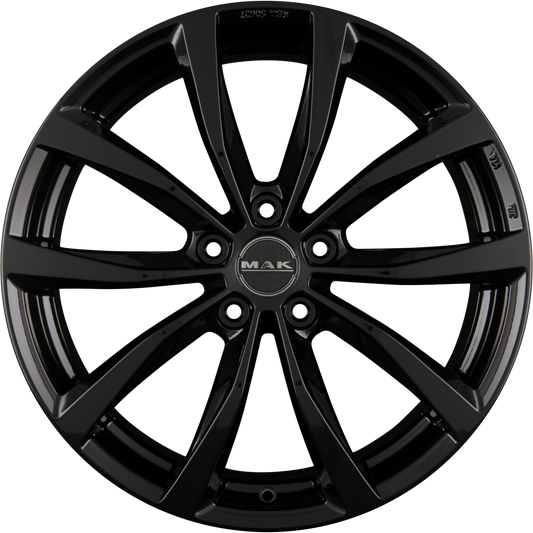 Mak Wolf Gloss Black Alufelge 8x19 Zoll ET40 LK 5x114.3 ML67.1