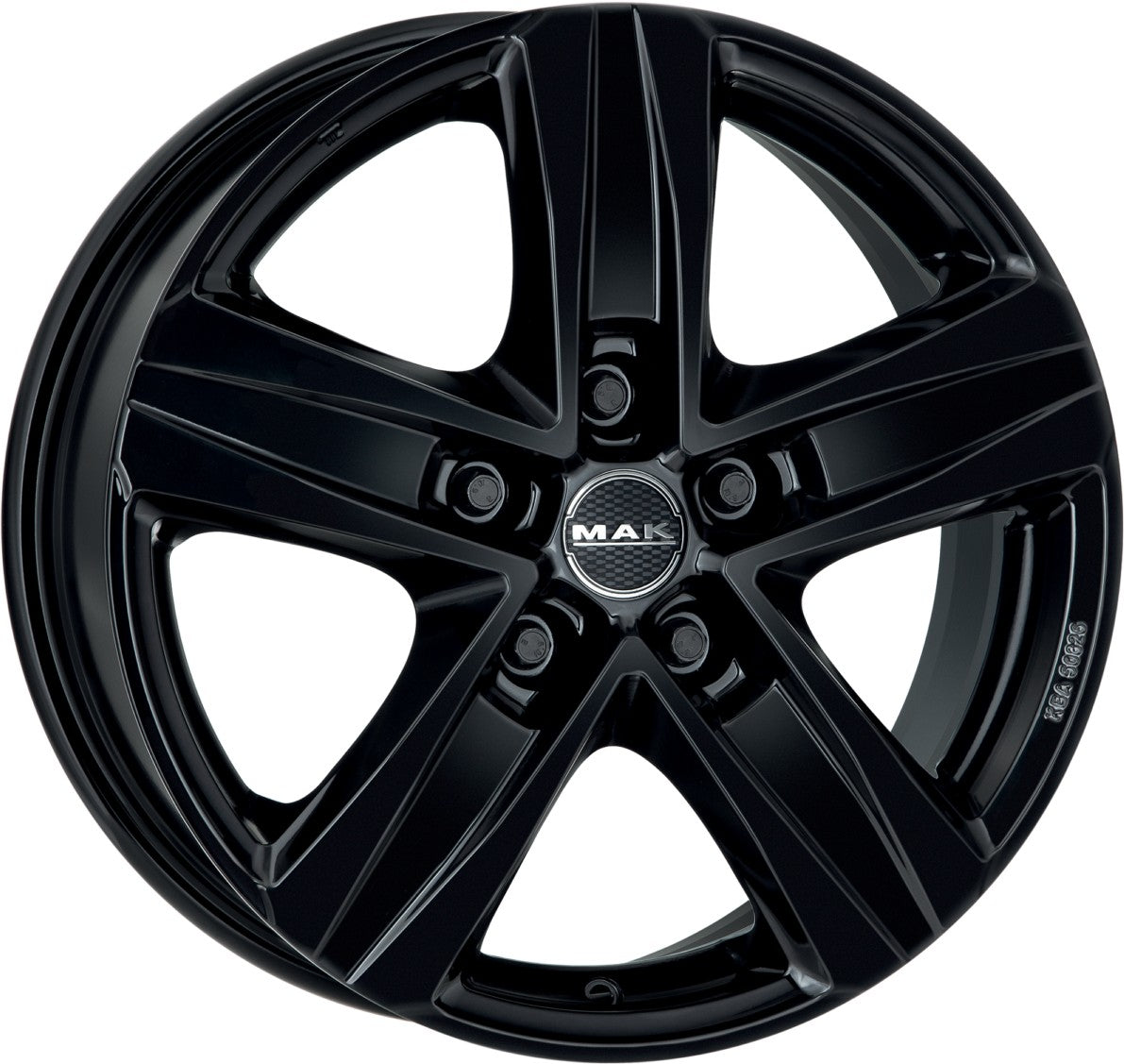 Mak Stone 5 gloss black Alufelge 7.5x18 Zoll ET50 LK 5x127 ML71.6