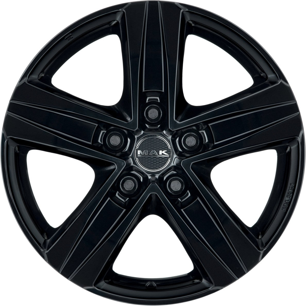 Mak Stone 5 gloss black Alufelge 7.5x18 Zoll ET50 LK 5x127 ML71.6 – Bild 2