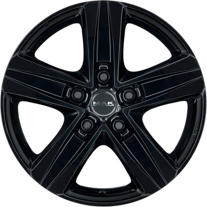 Mak Stone 5 gloss black Alufelge 7.5x18 Zoll ET50 LK 5x127 ML71.6 – Bild 2
