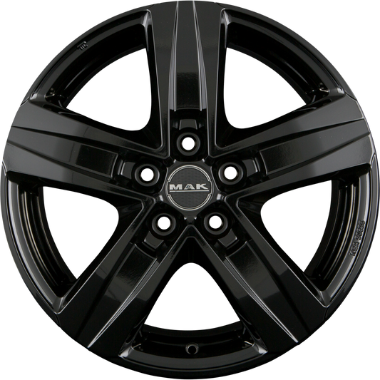 Mak Stone 5 Gloss Black Alufelge 7.5x18 Zoll ET50 LK 5x120 ML65.1