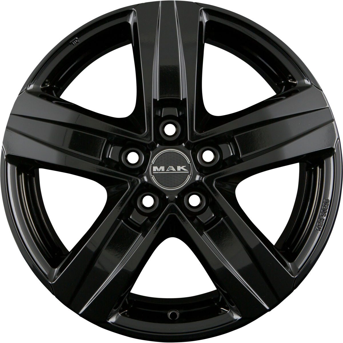 Mak Stone 5 Gloss Black Alufelge 7.5x18 Zoll ET50 LK 5x120 ML65.1