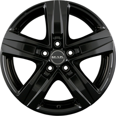 Mak Stone 5 Gloss Black Alufelge 7.5x18 Zoll ET50 LK 5x120 ML65.1