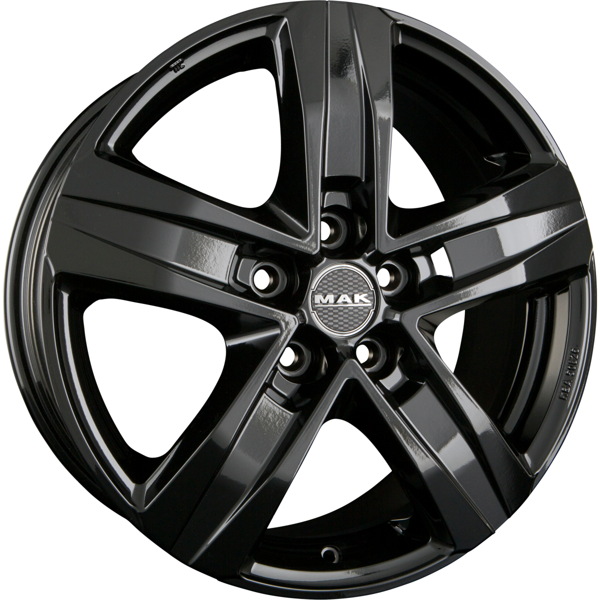 Mak Stone 5 Gloss Black Alufelge 7.5x18 Zoll ET50 LK 5x120 ML65.1 – Bild 2