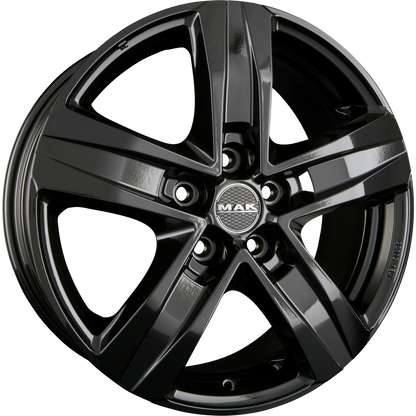 Mak Stone 5 Gloss Black Alufelge 7.5x18 Zoll ET50 LK 5x120 ML65.1 – Bild 2