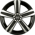 Mak Stone 5 Black Mirror Face Alufelge 7x17 Zoll ET46 LK 5x108 ML65.1