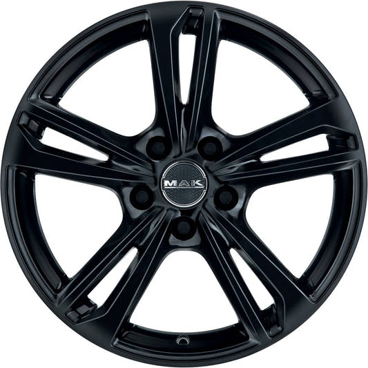Mak Emblema gloss black Alufelge 6.5x16 Zoll ET45 LK 5x112 ML66.45 – Bild 2