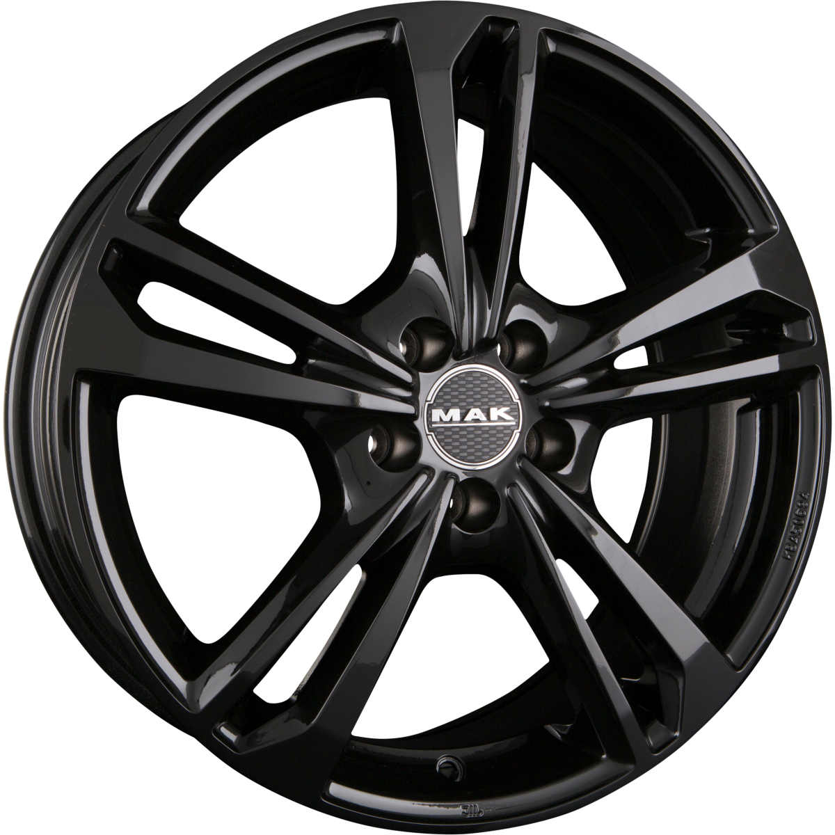 Mak Emblema Gloss Black Alufelge 7x18 Zoll ET38 LK 5x105 ML56.6 – Bild 2