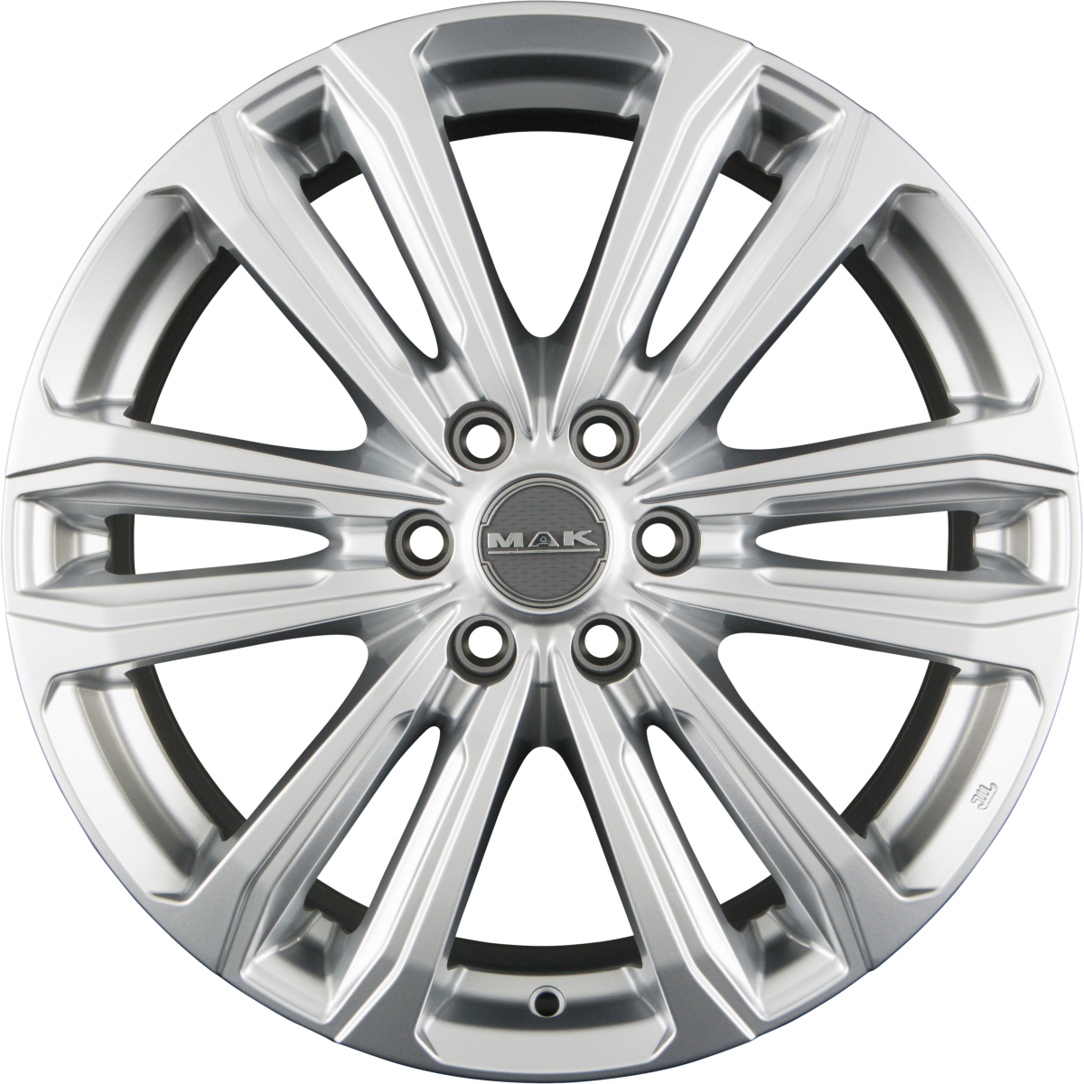 Mak Safari 6 Silver Alufelge 7.5x17 Zoll ET50 LK 6x139.7 ML93.1