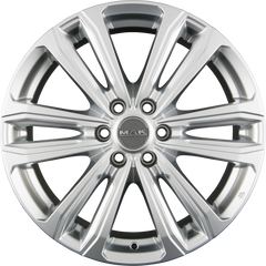 Mak Safari 6 Silver Alufelge 7.5x17 Zoll ET50 LK 6x139.7 ML93.1