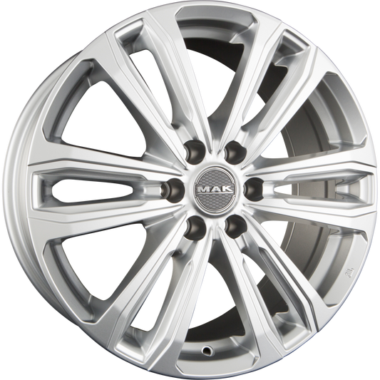 Mak Safari 6 Silver Alufelge 7.5x17 Zoll ET50 LK 6x139.7 ML93.1 – Bild 2