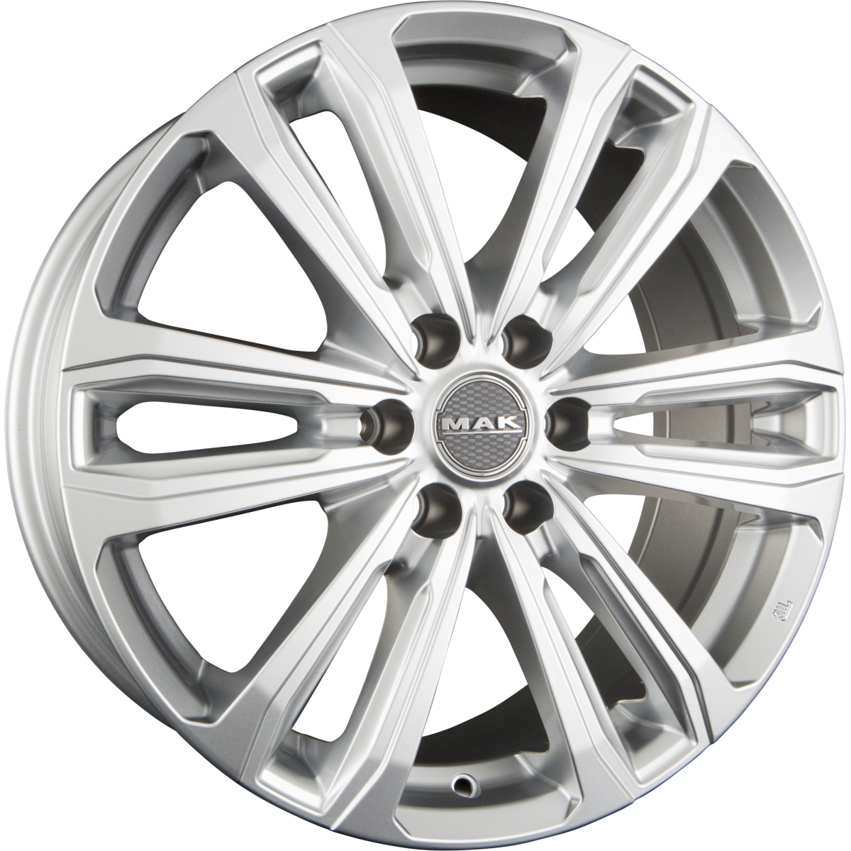 Mak Safari 6 Silver Alufelge 7.5x17 Zoll ET50 LK 6x139.7 ML93.1 – Bild 2
