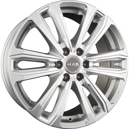 Mak Safari 6 Silver Alufelge 7.5x17 Zoll ET50 LK 6x139.7 ML93.1 – Bild 2