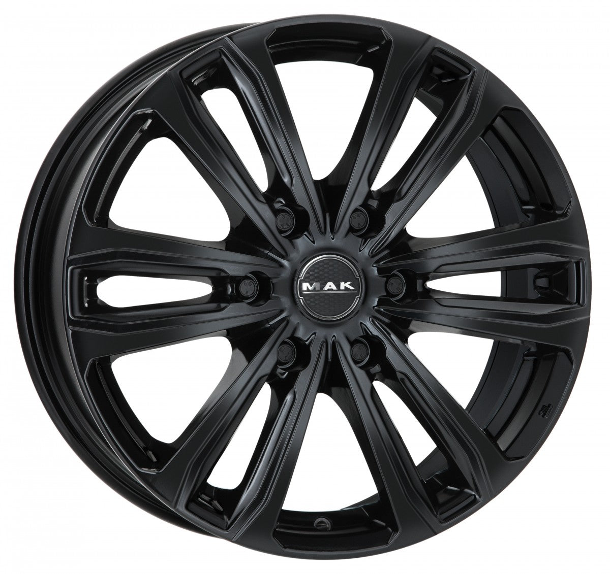 Mak Safari 6 gloss black Alufelge 8.5x20 Zoll ET60 LK 6x130 ML84.1