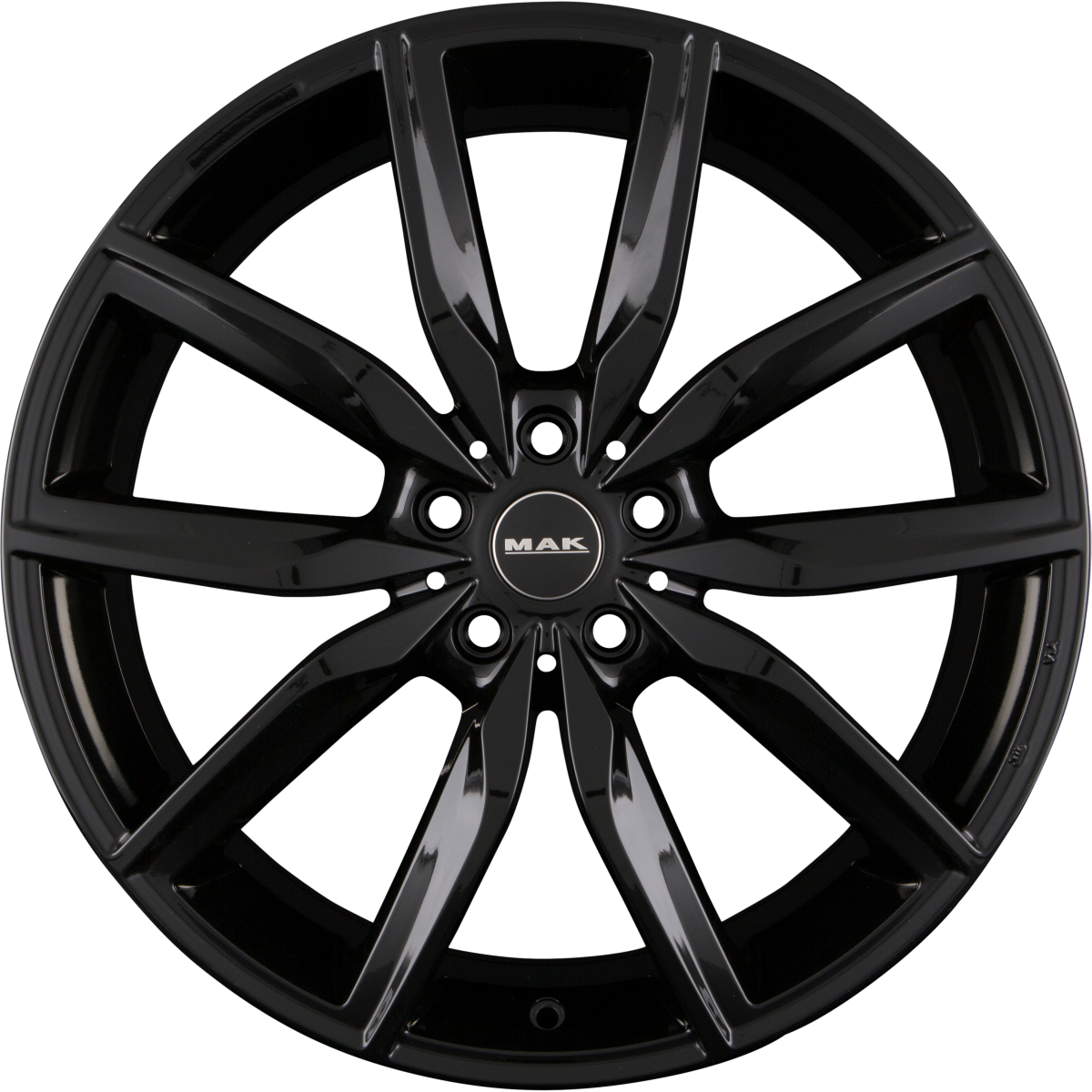 Mak Allianz Gloss Black Alufelge 9.5x19 Zoll ET39 LK 5x120 ML72.6