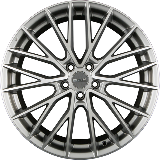 Mak Speciale Graphite Mirror Face Alufelge 8.5x21 Zoll ET30 LK 5x120 ML72.6