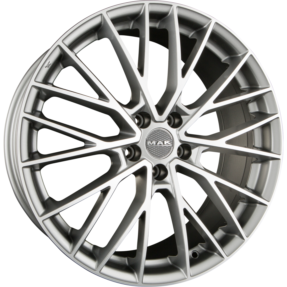 Mak Speciale Graphite Mirror Face Alufelge 9x21 Zoll ET40 LK 5x114.3 ML67.1 – Bild 2