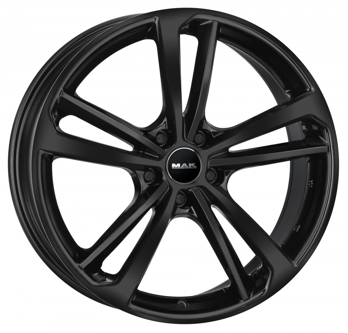 Mak Nürburg gloss black Alufelge
