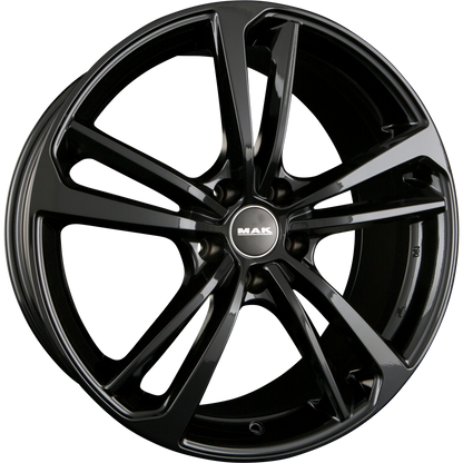 Mak Nürburg Gloss Black Alufelge 9x20 Zoll ET52 LK 5x112 ML57.1 – Bild 2