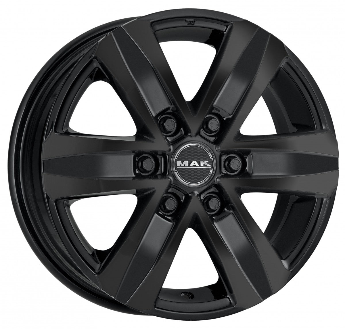 Mak Stone 6 gloss black Alufelge 8x18 Zoll ET30 LK 6x114.3 ML66.1