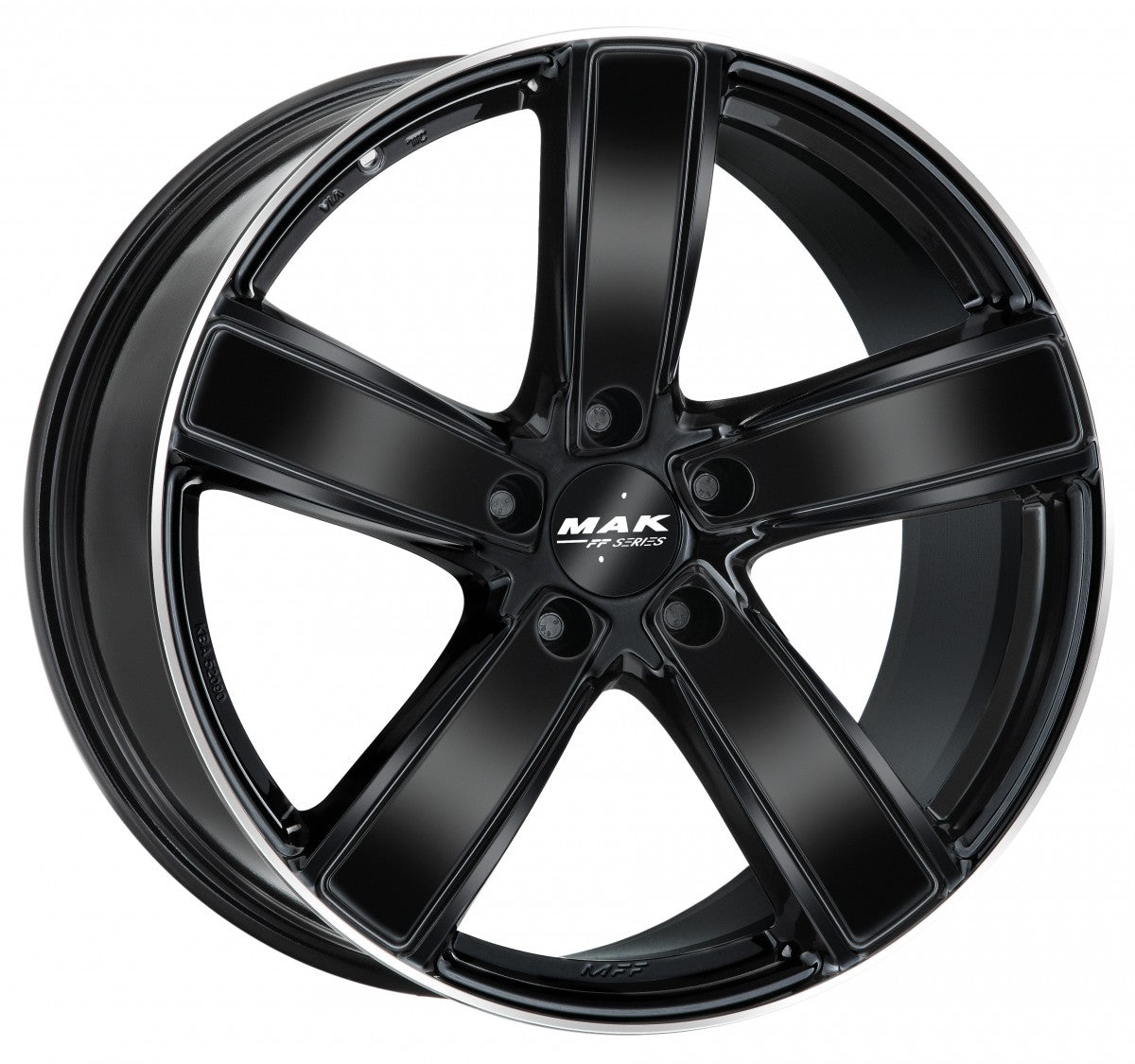 Mak Turismo-D-FF gloss black mirror ring Alufelge