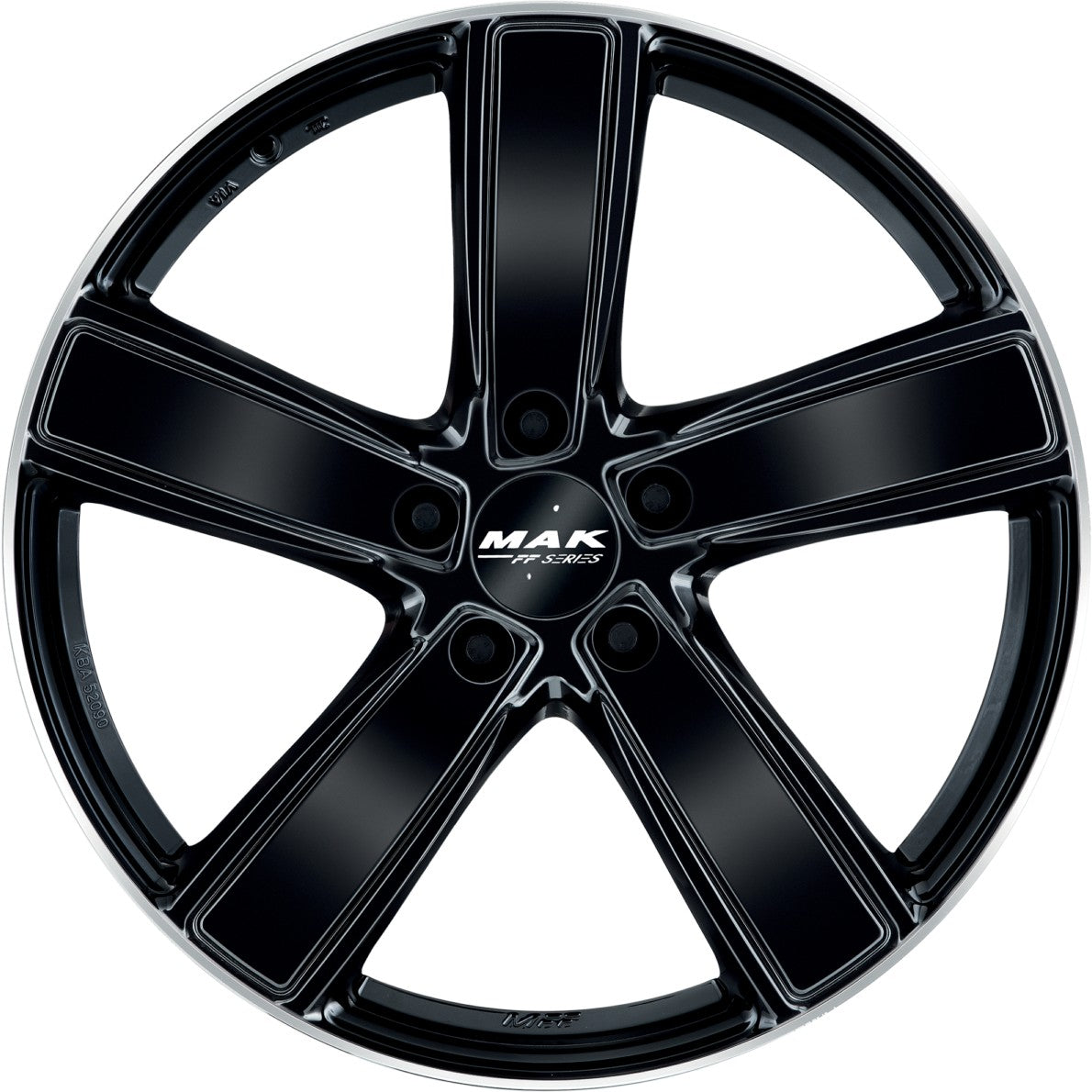Mak Turismo-D-FF gloss black mirror ring Alufelge – Bild 2