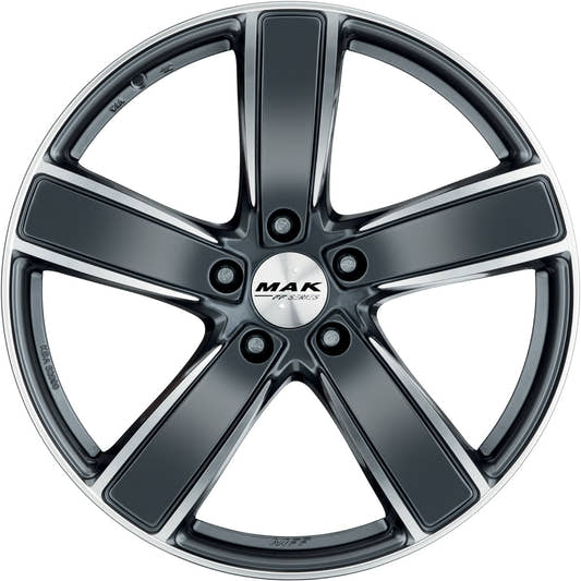 Mak Turismo-D-FF gun metallic mirror Alufelge 10x21 Zoll ET19 LK 5x112 ML66.45 – Bild 2