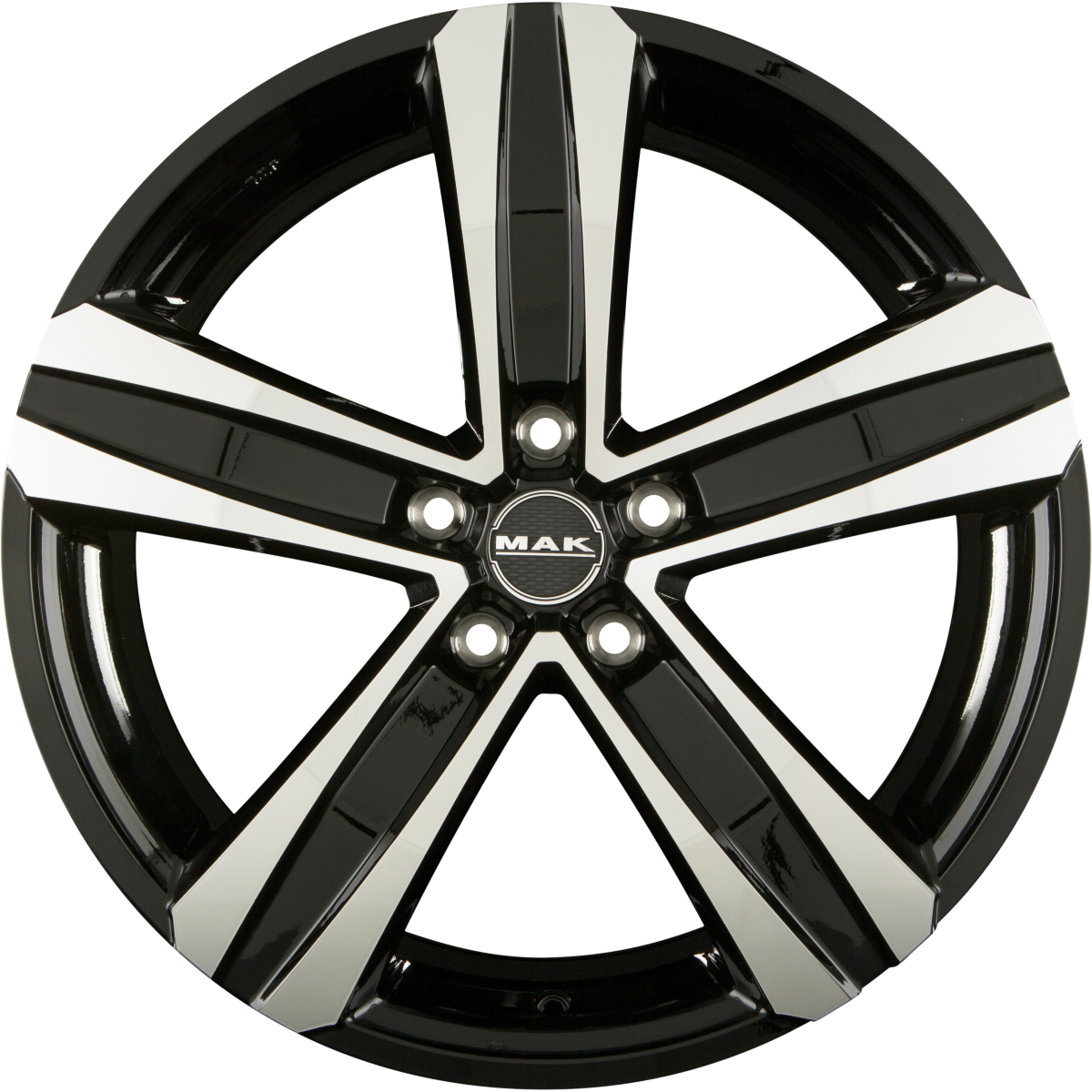Mak Stone 5 Black Mirror Face Alufelge 6.5x16 Zoll ET60 LK 5x160 ML65.1