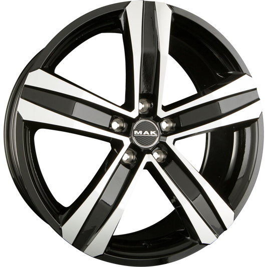 Mak Stone 5 Black Mirror Face Alufelge 6.5x16 Zoll ET60 LK 5x160 ML65.1 – Bild 2