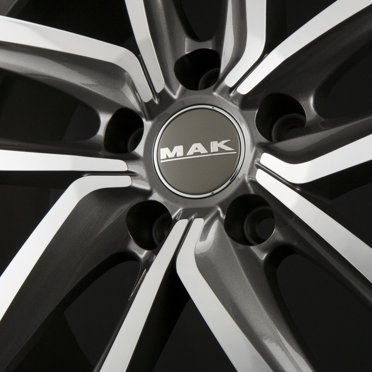 Mak Dresden Gun Metal Mirror Face Alufelge 8x19 Zoll ET50 LK 5x112 ML57.1 – Bild 3