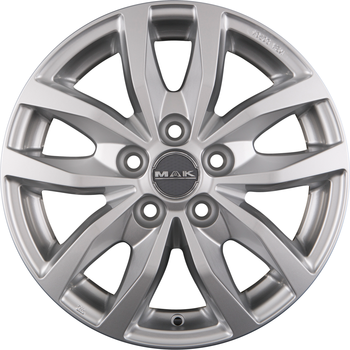 Mak Load 5 silver Alufelge 7x17 Zoll ET45 LK 5x118 ML71.1 – Bild 3