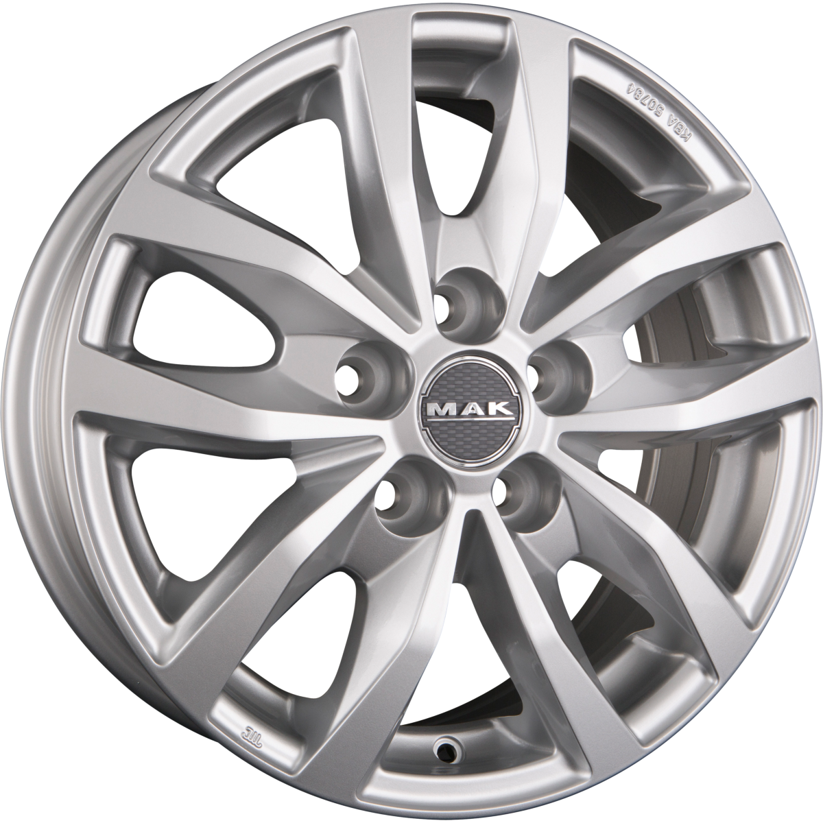 Mak Load 5 silver Alufelge 7x17 Zoll ET45 LK 5x118 ML71.1 – Bild 4