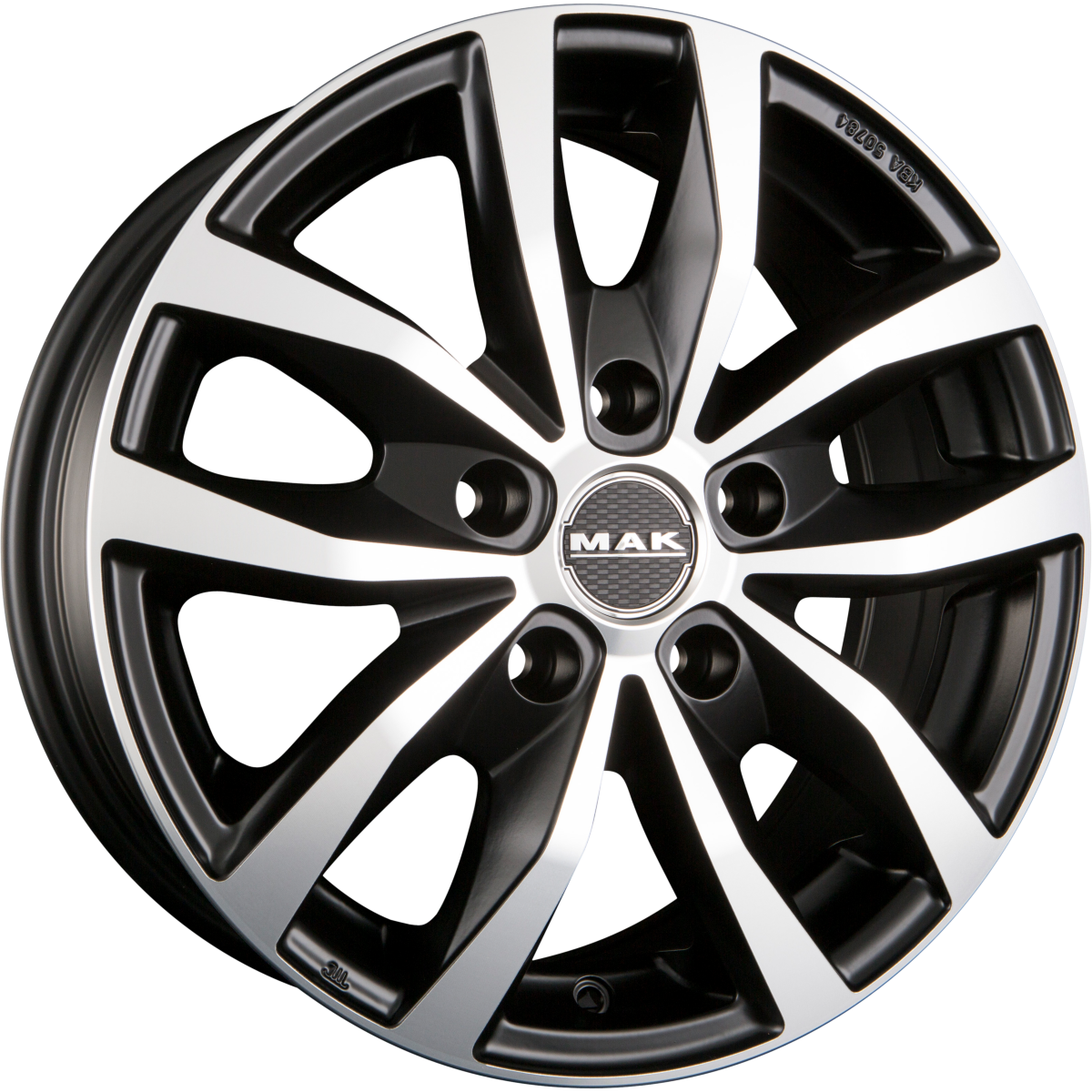 Mak Load 5 Ice Black Alufelge 7x17 Zoll ET68 LK 5x118 ML71.1 – Bild 2