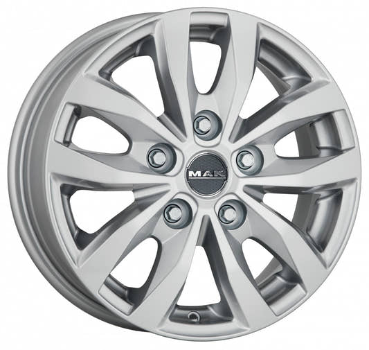 Mak Load 5 silver Alufelge 7x17 Zoll ET68 LK 5x118 ML71.1