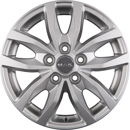 Mak Load 5 silver Alufelge 7x17 Zoll ET55 LK 5x160 ML65.1 – Bild 3