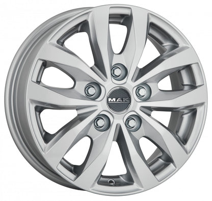 Mak Load 5 silver Alufelge 7x17 Zoll ET55 LK 5x160 ML65.1