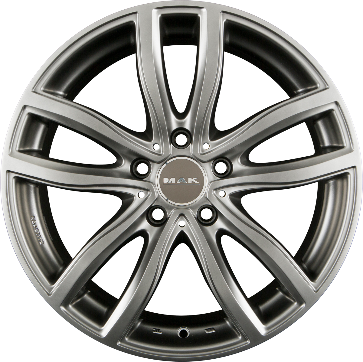 Mak Fahr Matt Titan Alufelge 9.5x19 Zoll ET39 LK 5x112 ML66.6