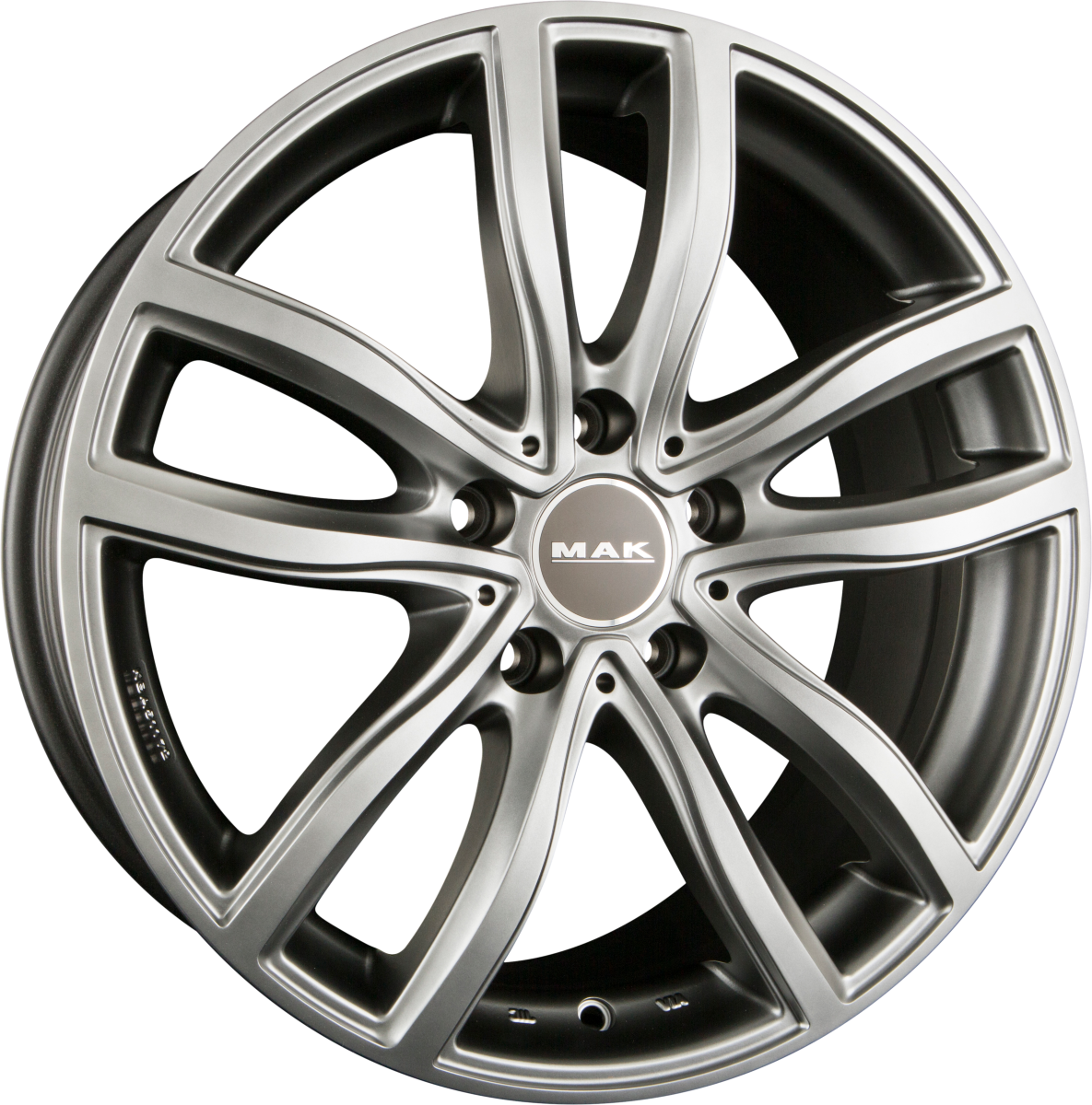 Mak Fahr Matt Titan Alufelge 9.5x19 Zoll ET39 LK 5x112 ML66.6 – Bild 2