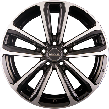 Mak Magma Black Mirror Face Alufelge 7x18 Zoll ET38 LK 5x105 ML56.6