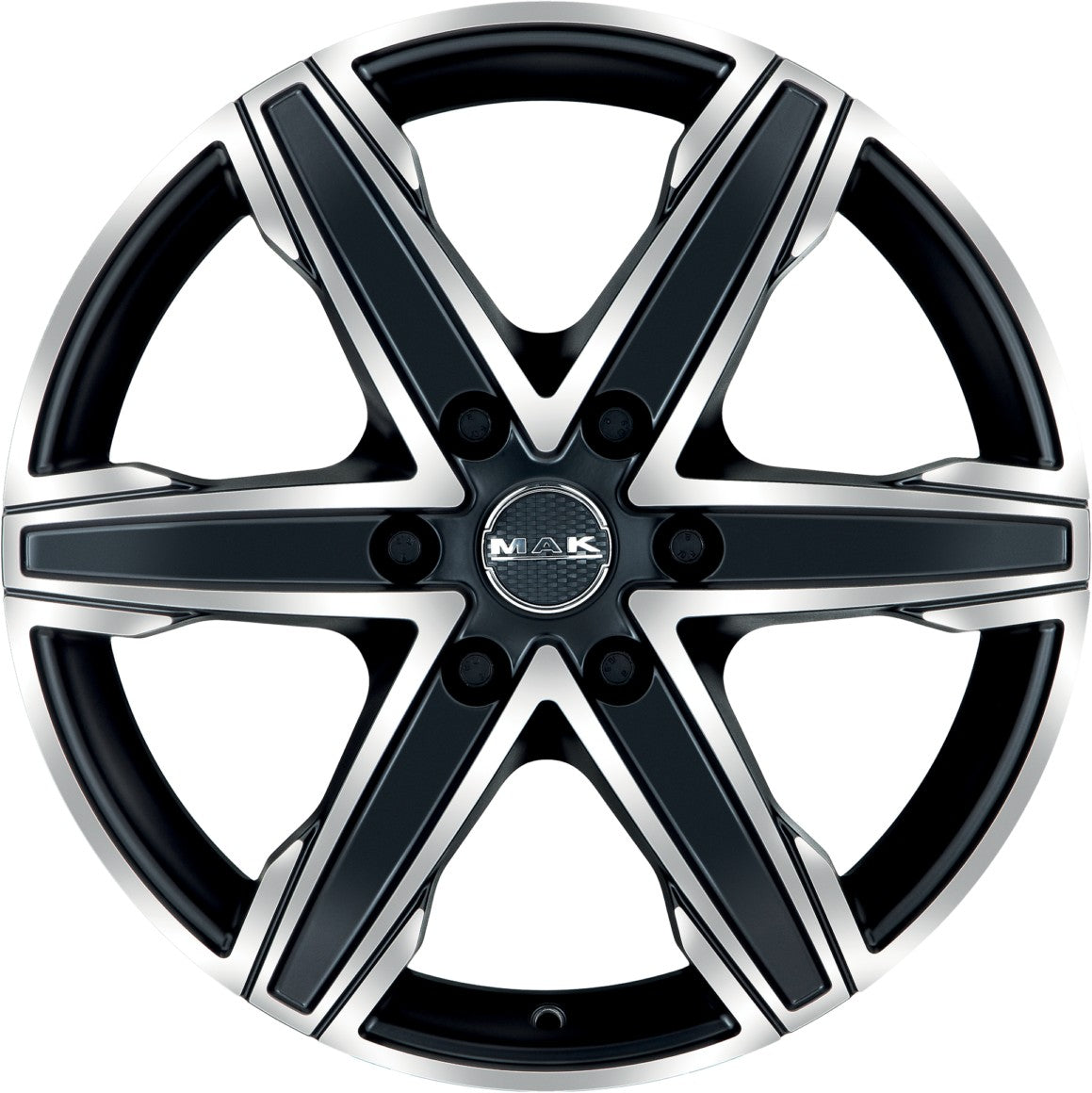 Mak King 6 ice black Alufelge 8x18 Zoll ET30 LK 6x114.3 ML66.1 – Bild 2