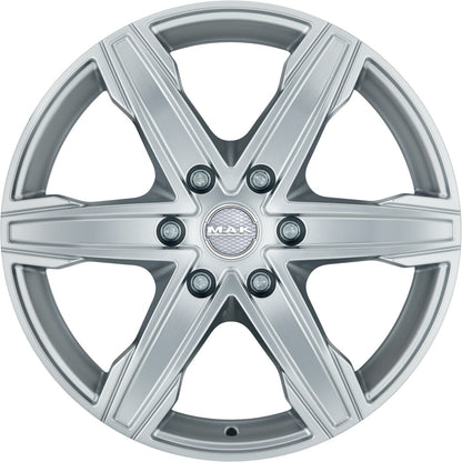 Mak King 6 silver Alufelge 8x18 Zoll ET50 LK 6x130 ML84.1 – Bild 2