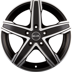 Mak King 5 Ice Black Alufelge 6.5x16 Zoll ET55 LK 5x130 ML89.1