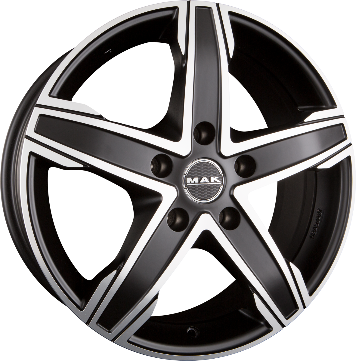 Mak King 5 Ice Black Alufelge 6.5x16 Zoll ET55 LK 5x130 ML89.1 – Bild 2