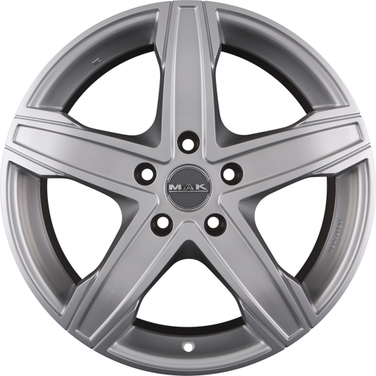 Mak King 5 Silver Alufelge 6.5x16 Zoll ET52 LK 5x112 ML66.6