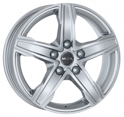 Mak King 5 silver Alufelge 7.5x17 Zoll ET33 LK 5x130 ML84.1